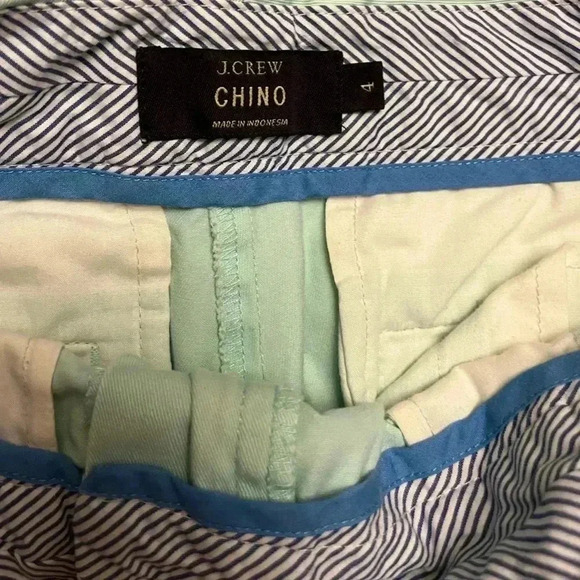 J Crew Women’s 3 Inch Chino Short Green 4 - Picture 3 of 4